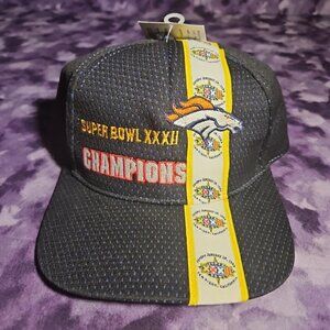 Vintage Denver Broncos Superbowl XXXll Championship Hat Strapback NWT Authentic
